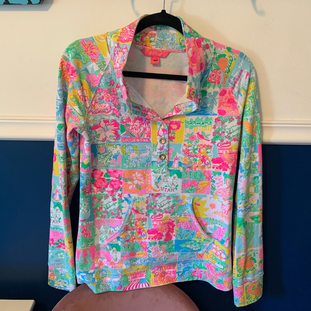 Lilly State of Mind popover - special print featuring all 50 states.